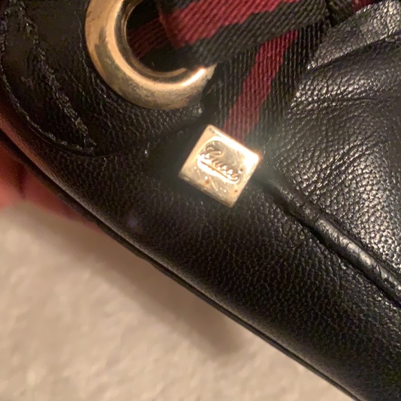 Vintage Gucci Black pumps with signature Red and Black Gucci Bow, size 8.5 - Picture 5 of 8